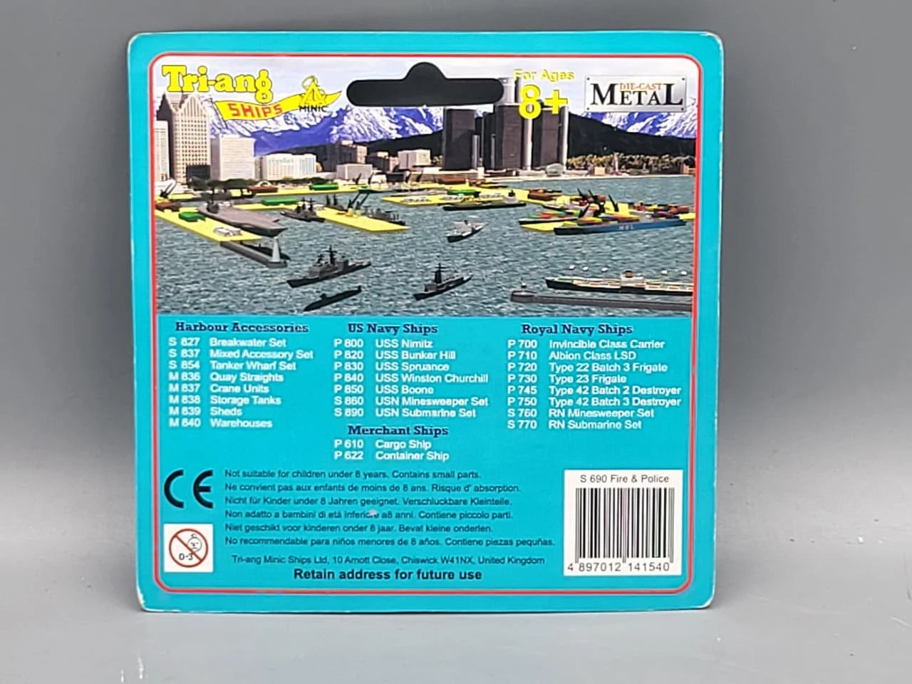 Tri-ang Harbour Accessories M 913 Post Panamax Crane - Jib Up Yellow