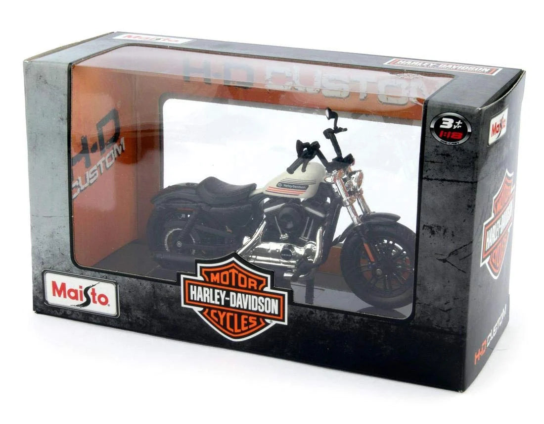 Maisto Harley-Davidson Forty-Eight Special (Australian ver.) 2018 White & Black