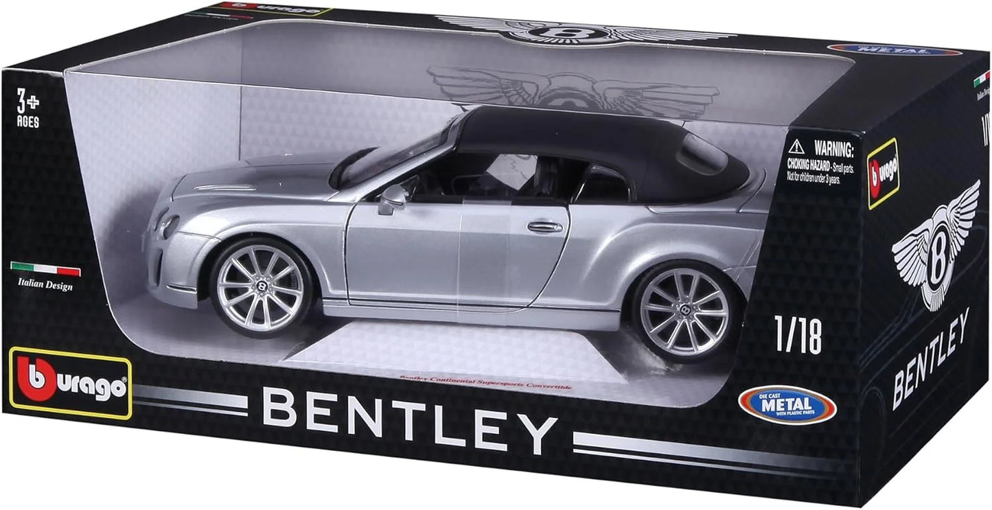 Bburago Bentley Supersports Convertible Grey