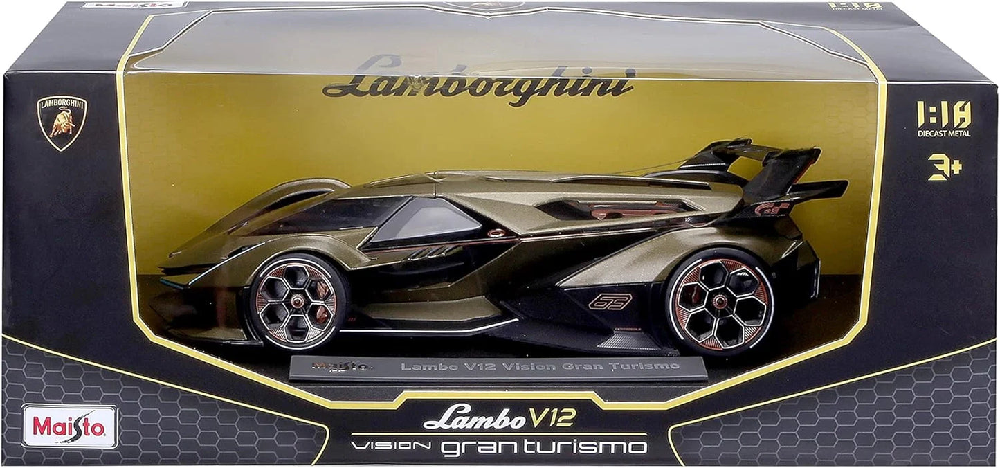 Maisto Lamborghini V12 Vision Gran Turismo Olive Green & Black
