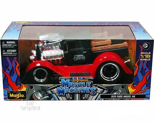 Maisto Muscle Machine Ford Model AA 1929 Black & Red