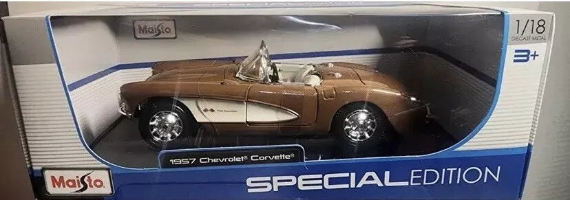 Maisto Special Edition Chevrolet Corvette 1957 Brown Gold