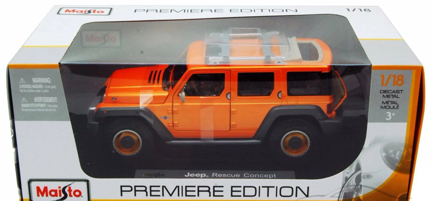 Maisto Premiere Edition Jeep Rescue Concept Orange