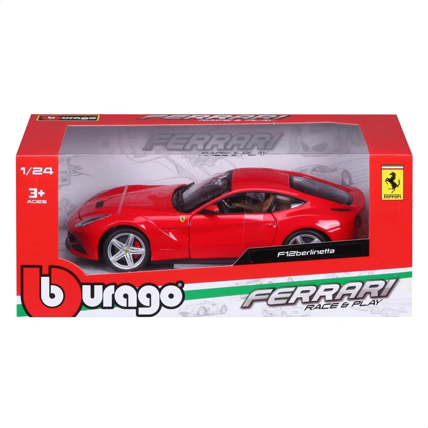 Bburago Race & Play Ferrari F12 berlinetta Red