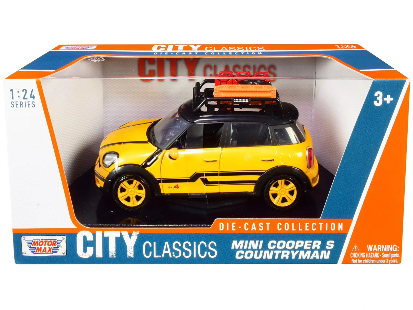 Motor Max City Classics Mini Cooper S Countrymen Yellow