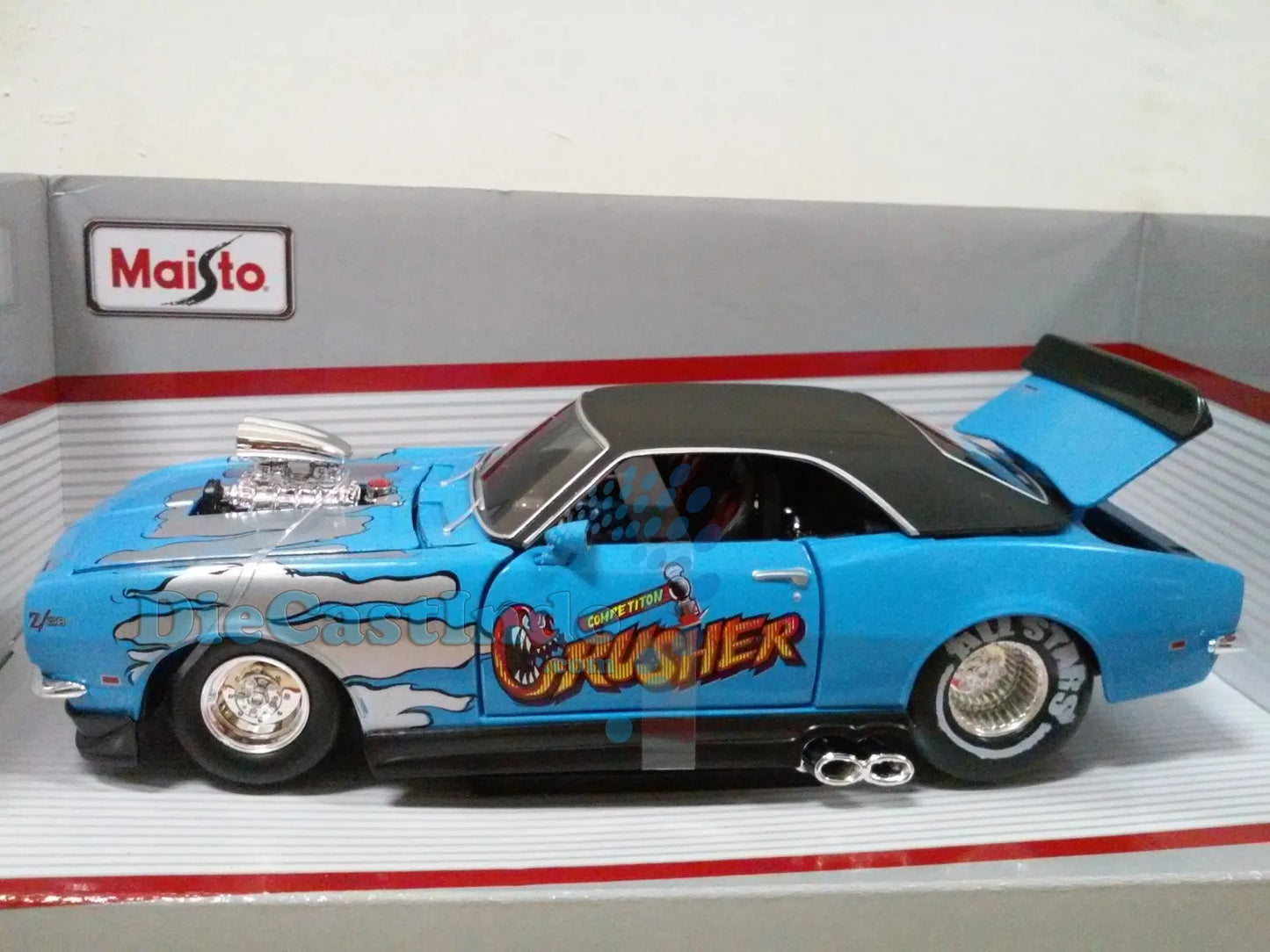 Maisto Special Edition Chevrolet Camaro Z/28 1968 Blue Custom Shop