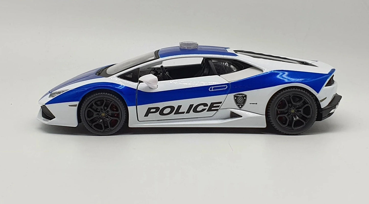 Maisto Special Edition Lamborghini Huracan LP 610-4 White, Blue Police Edition