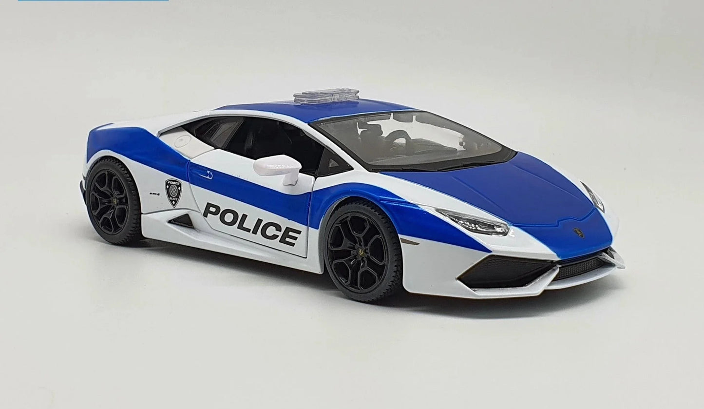 Maisto Special Edition Lamborghini Huracan LP 610-4 White, Blue Police Edition