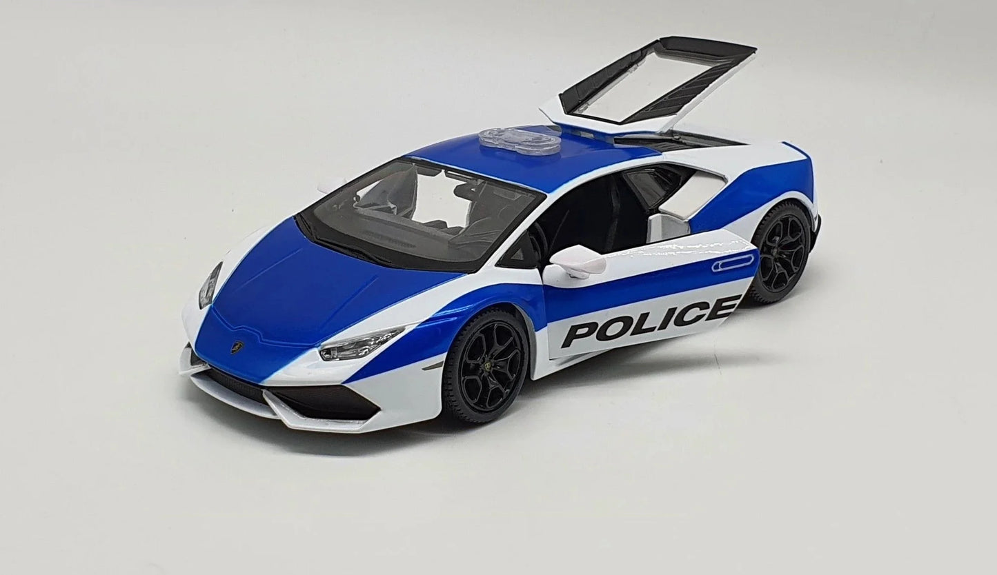 Maisto Special Edition Lamborghini Huracan LP 610-4 White, Blue Police Edition