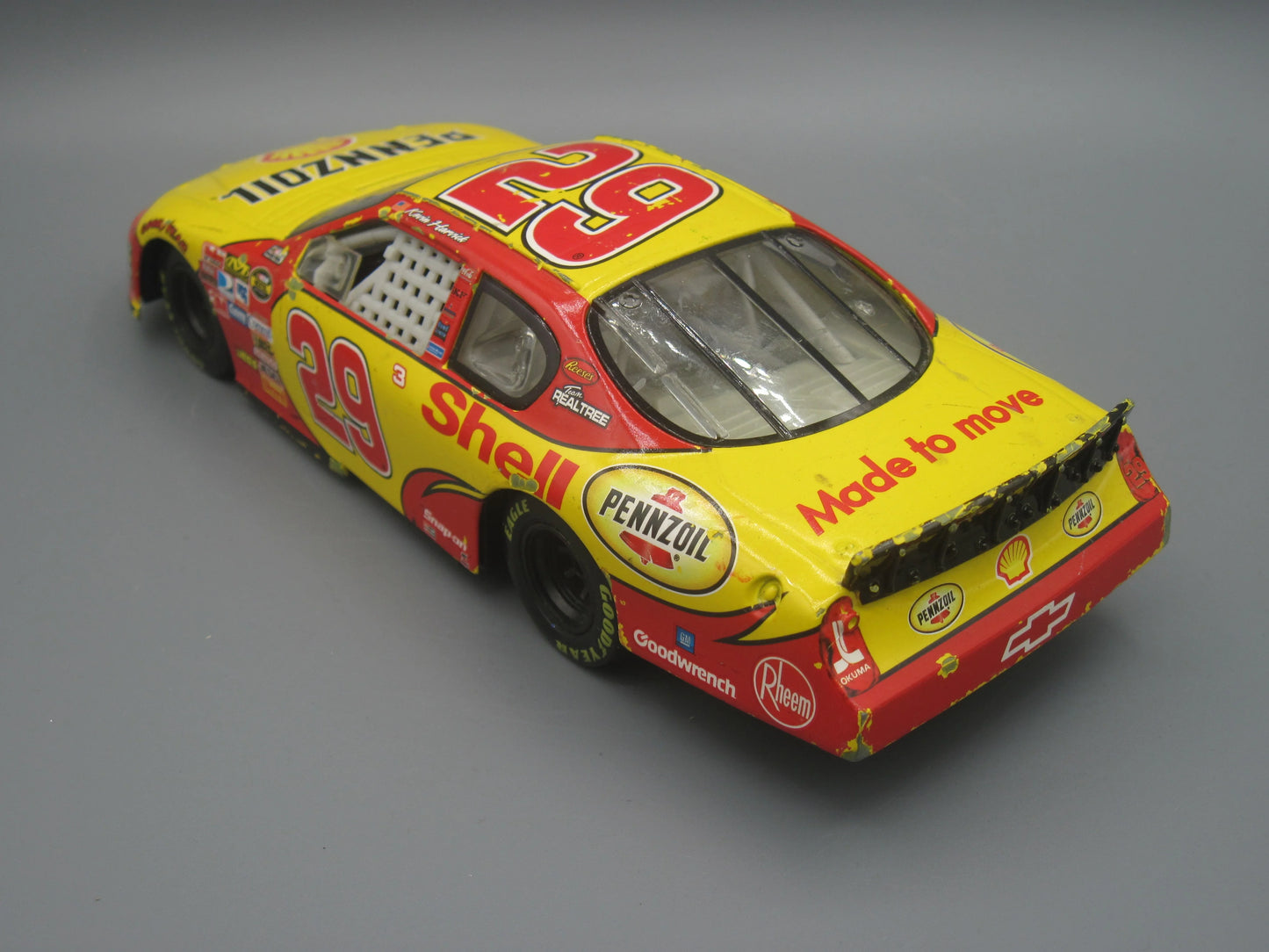 Action Monte Carlo #29 Chevrolet Nascar Pennzoil Shell Yellow & Red