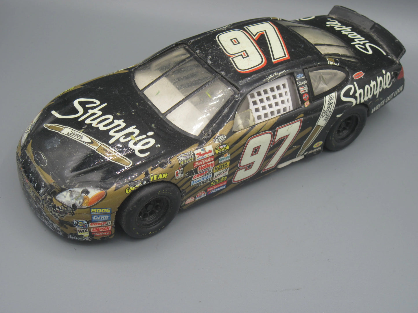 Hot Wheels Ford Taurus (NASCAR) 2003 Black & Gold Sharpie #97