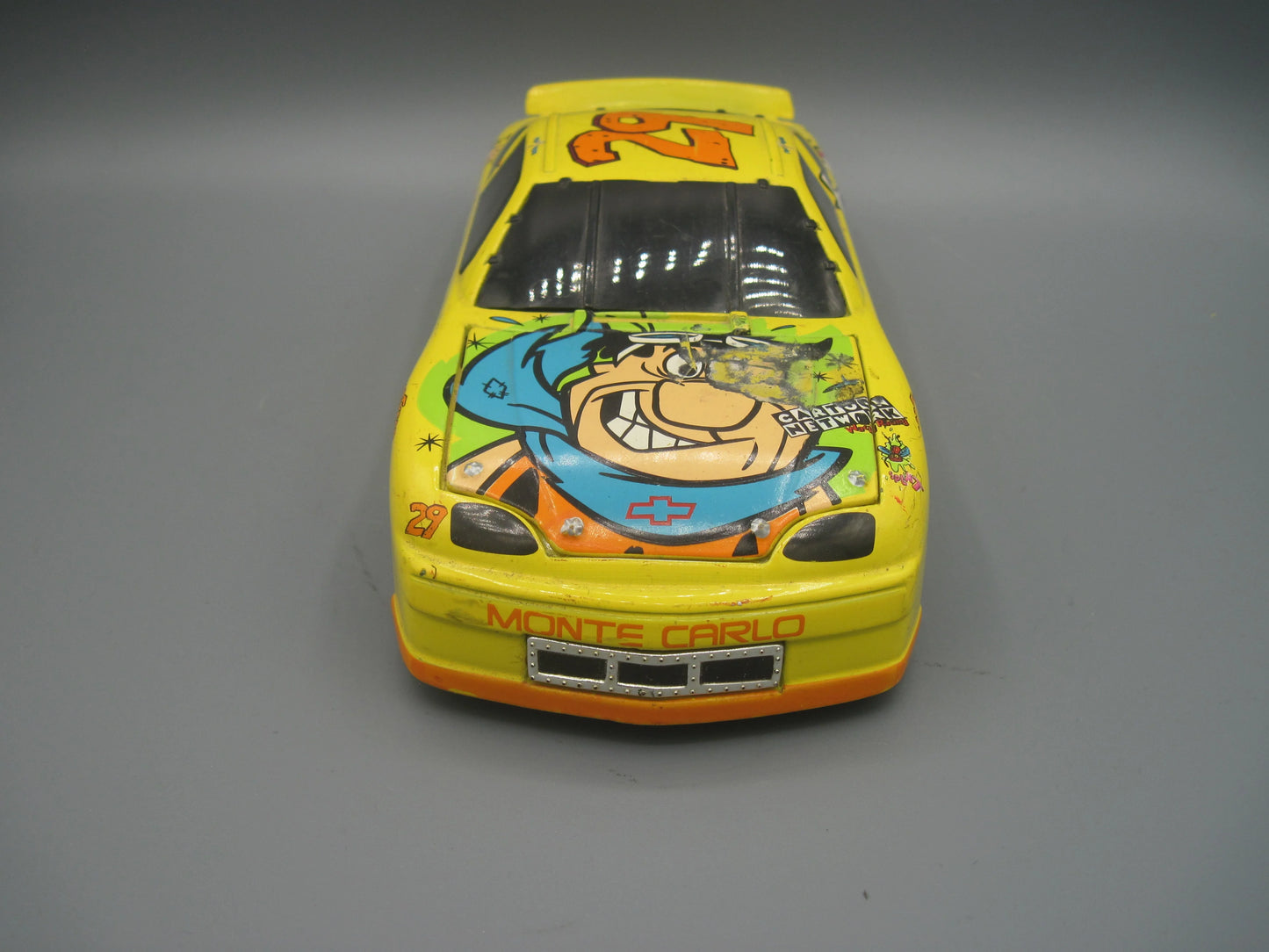 Racing Champions Monte Carlo #29 Chevrolet Nascar Flintstone 1995 Yellow Cartoon Network