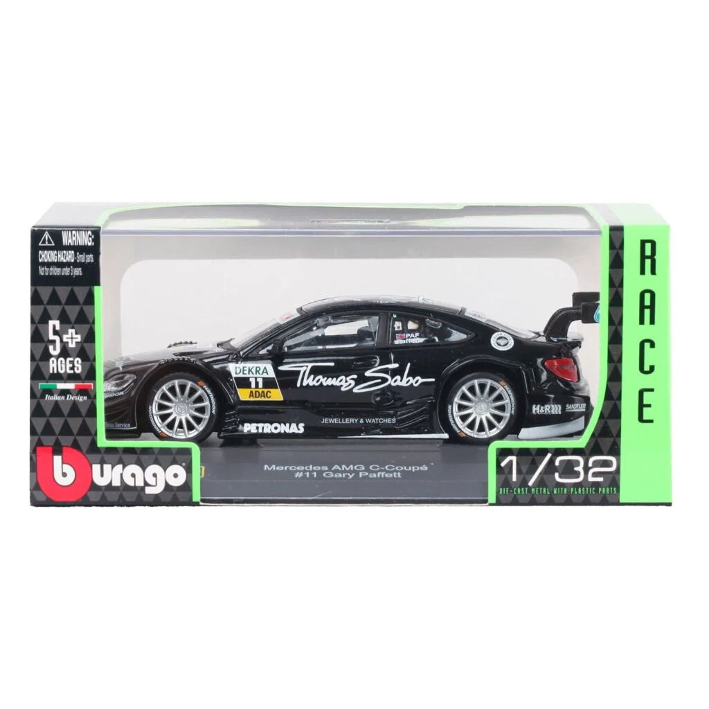 Bburago Mercedes AMG C-Coupe # 11 Gary Paffett Black Race