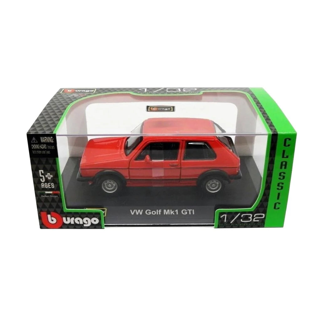 Bburago Volkswagen Golf Mk1 GTI 1979 Red Classic
