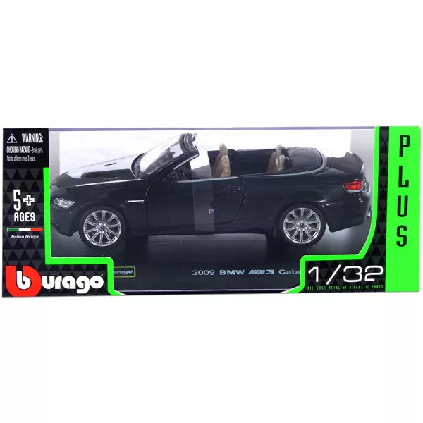 Bburago BMW M3 Cabriolert 2009 Black Plus
