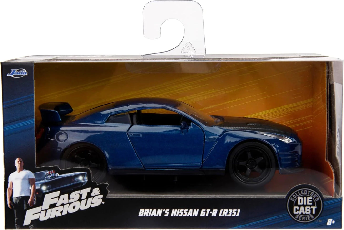 Jada Fast & Furious Nissan GT-R R35 Blue Brian's movie car