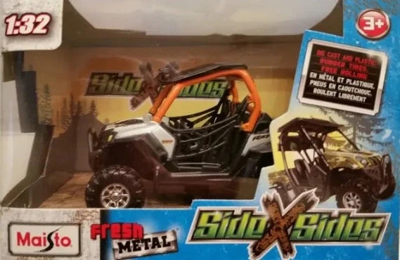 Maisto Fresh Metal Polaris Inc RZR XP ATV Black, Orange SideXSides