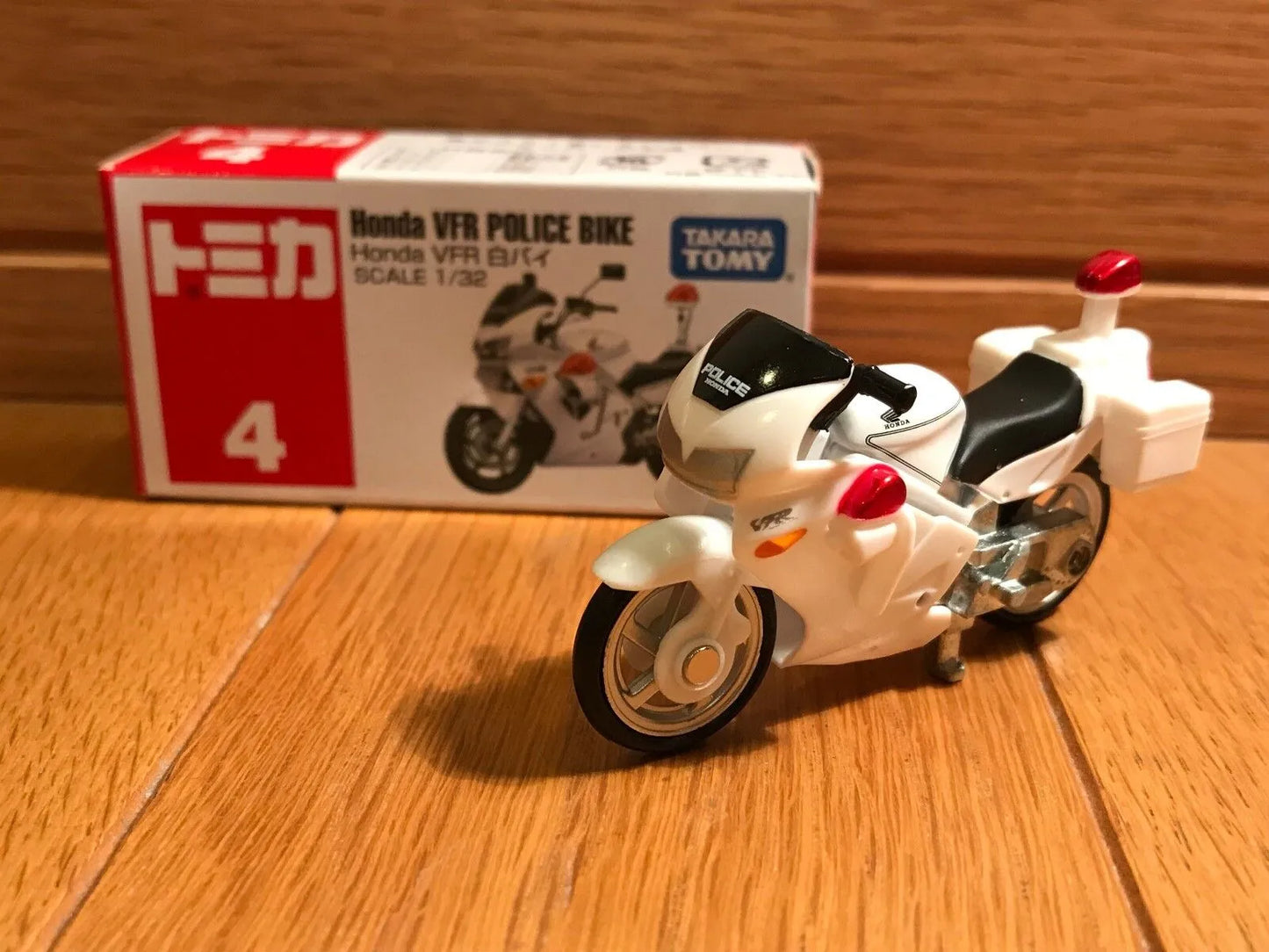 Tomy Takara Honda VFR Police Bike White 4