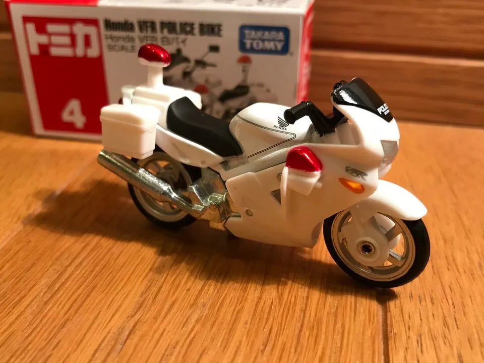 Tomy Takara Honda VFR Police Bike White 4