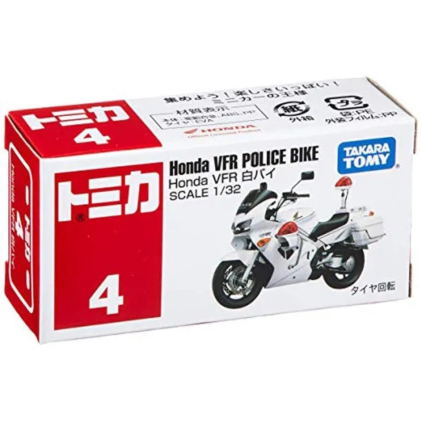 Tomy Takara Honda VFR Police Bike White 4