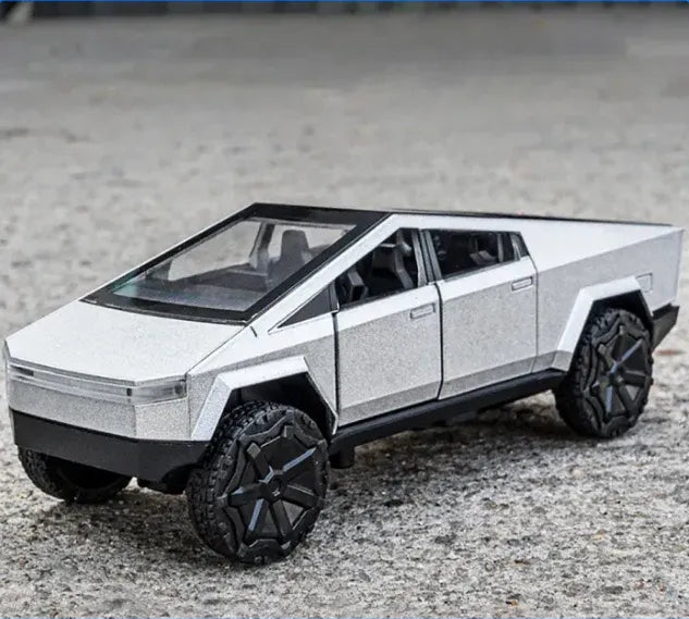 Double Horses Tesla Cybertruck Silver Lights & Sound