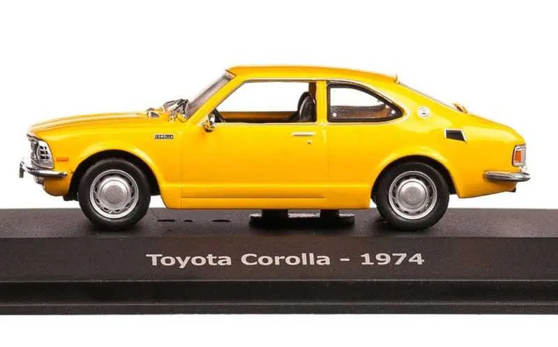 Altaya Toyota Corolla 1974 Yellow Unforgettable Cars