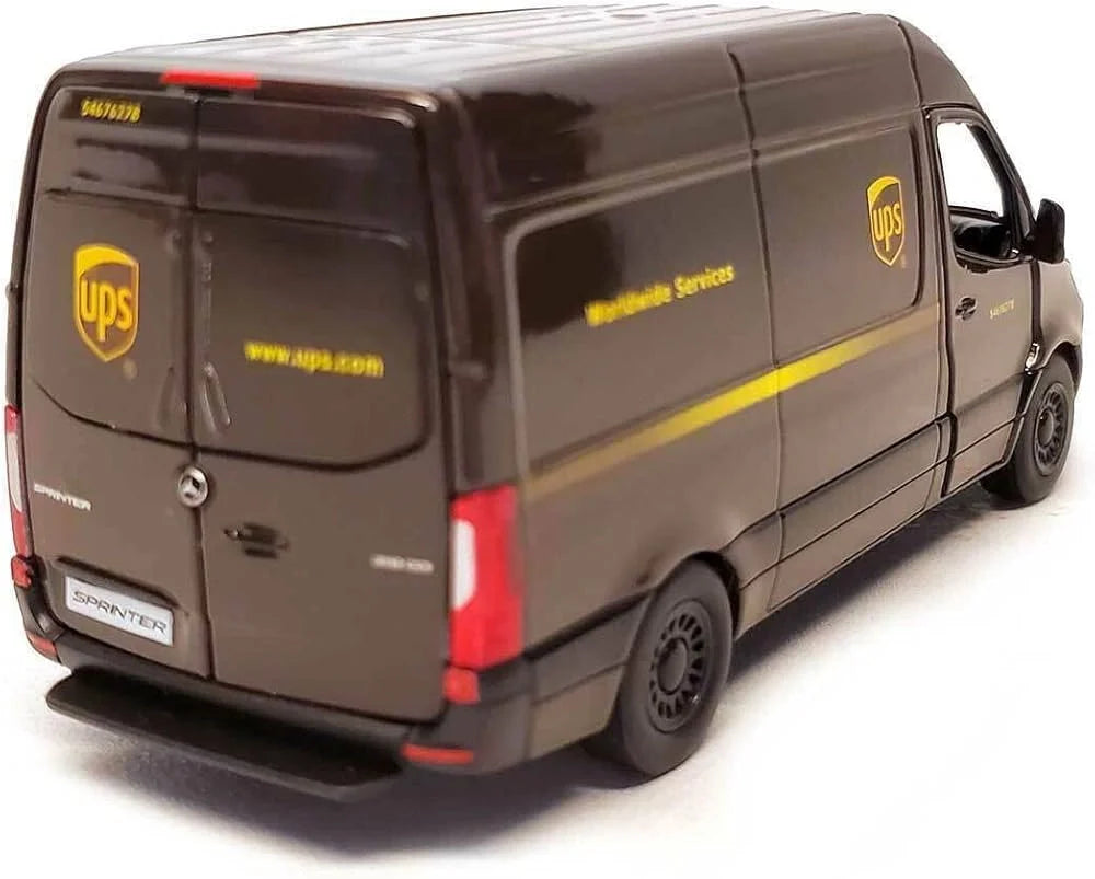 Kinsmart Mercedes Benz UPS - Sprinter Brown UPS Delivery Van