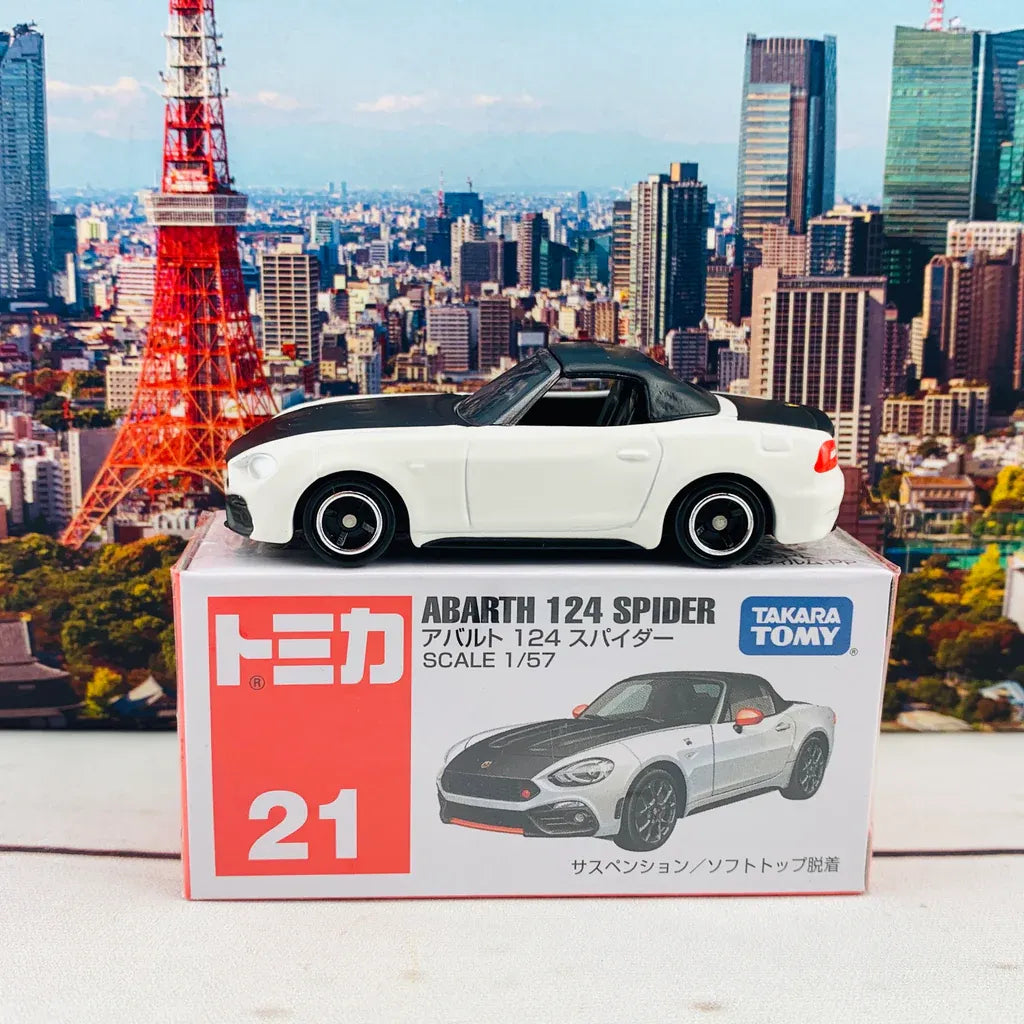 Tomy Takara Abarth 124 Spyder White, Black 21