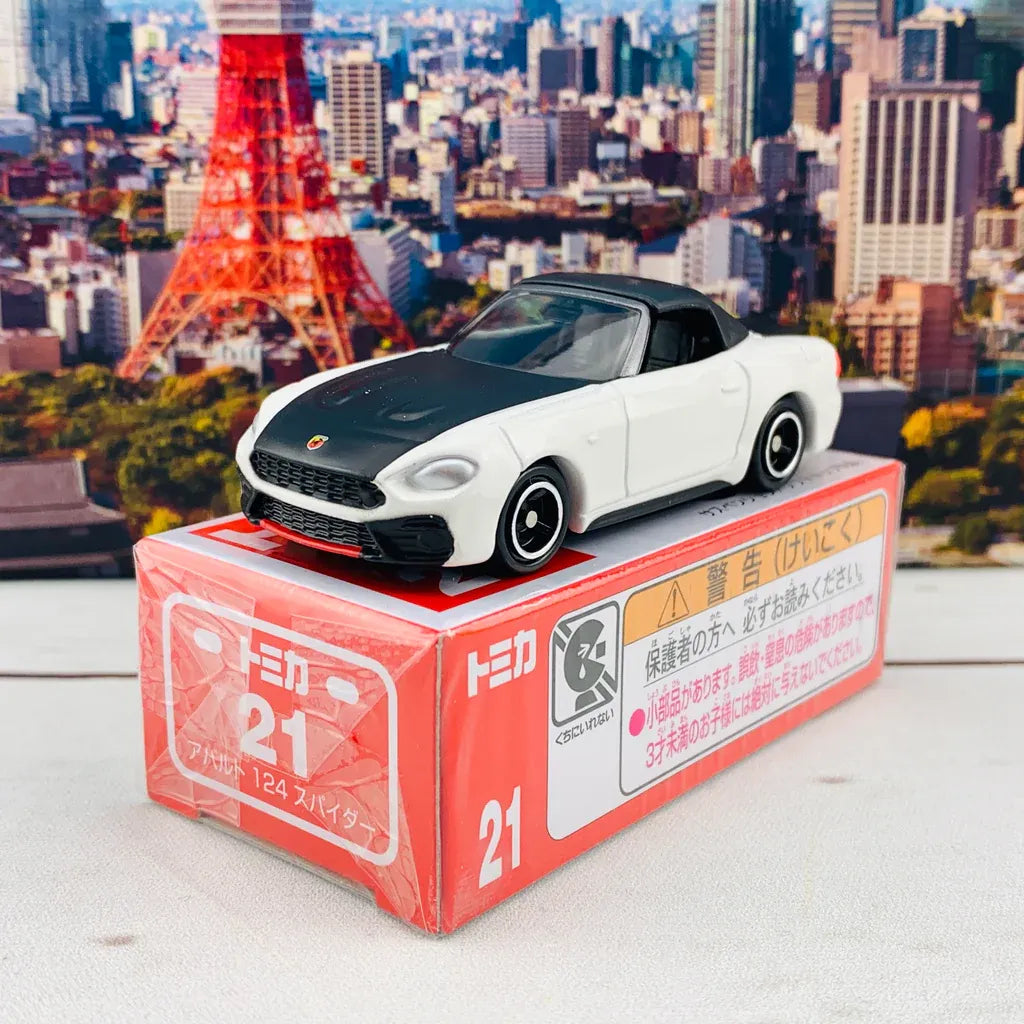 Tomy Takara Abarth 124 Spyder White, Black 21