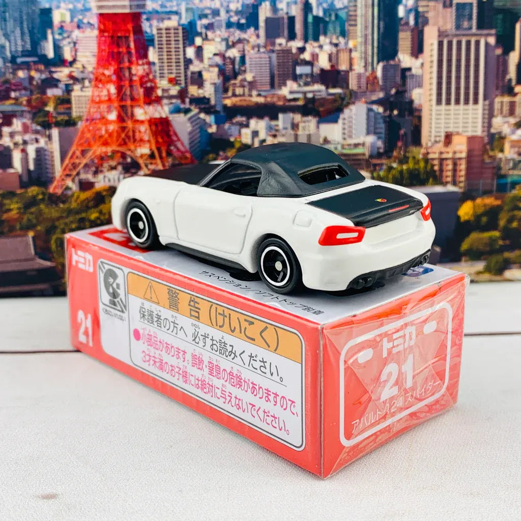 Tomy Takara Abarth 124 Spyder White, Black 21