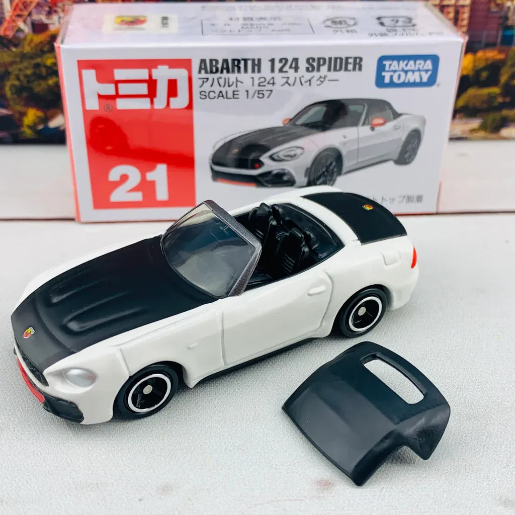 Tomy Takara Abarth 124 Spyder White, Black 21