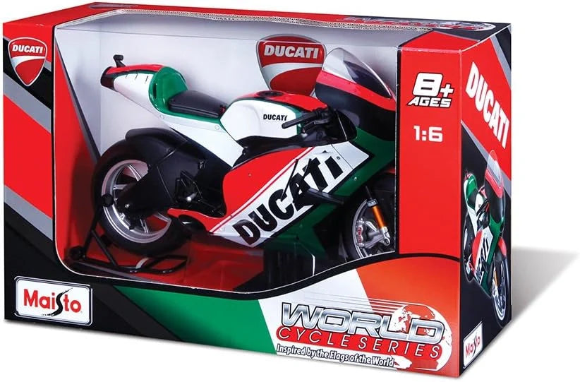 Maisto Ducati Italy World Cycle Series Red, White