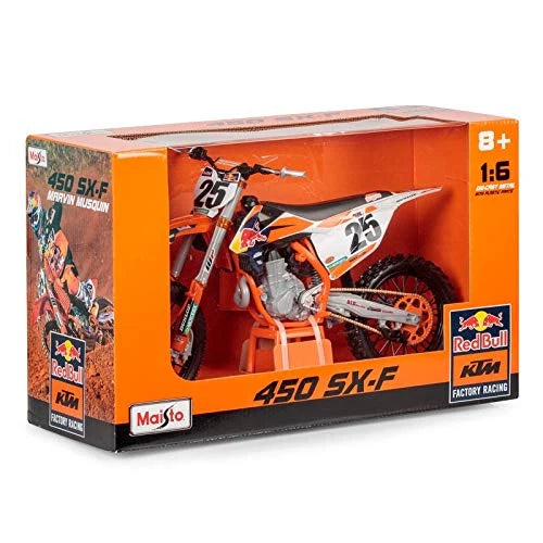 Maisto Red Bull Edition KTM 450 SX-F #25 White, Black Marvin Musquin