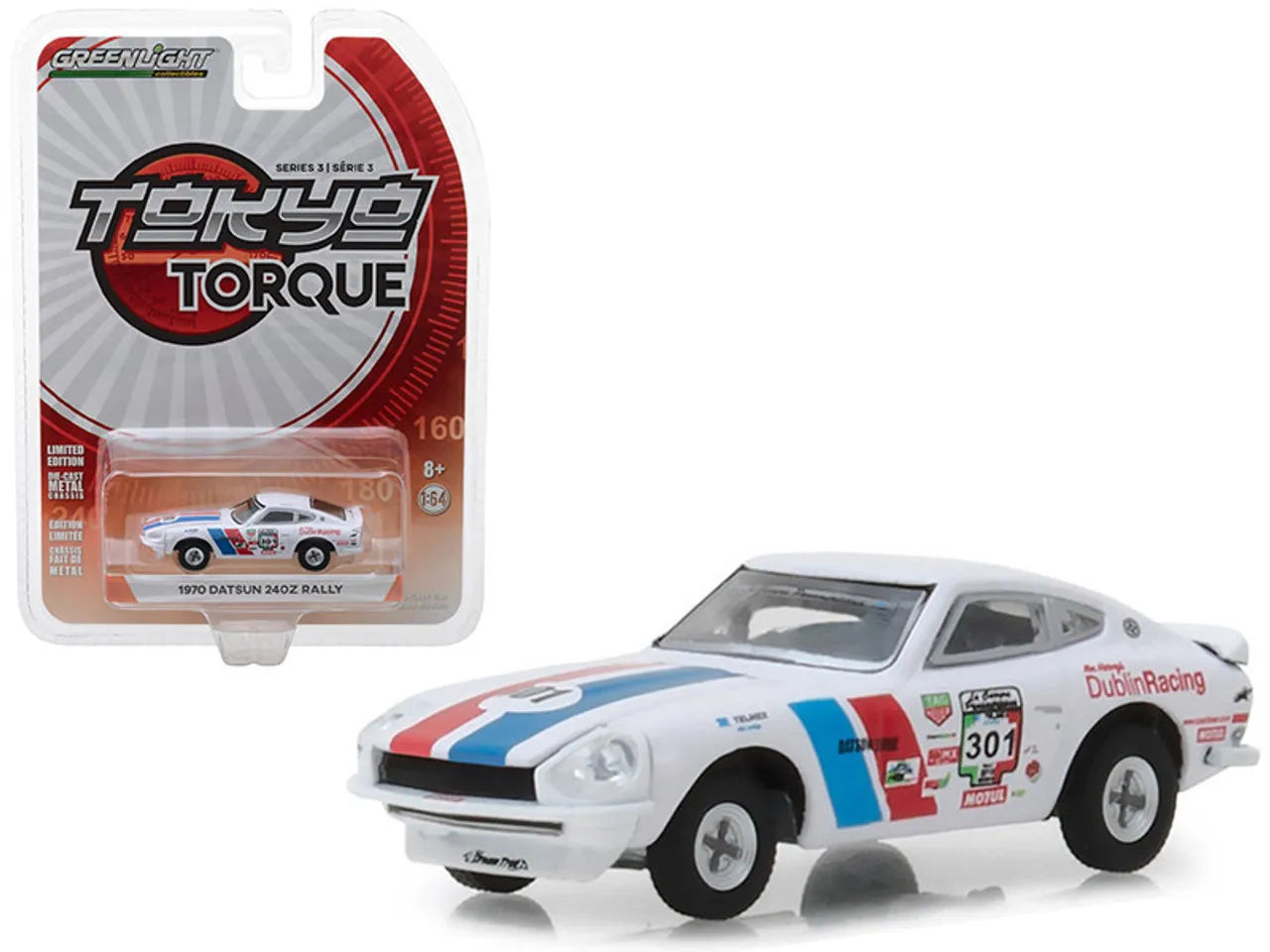 Green light Limited Edition Datsun 240 Z Rally 1970 White Tokyo Torque