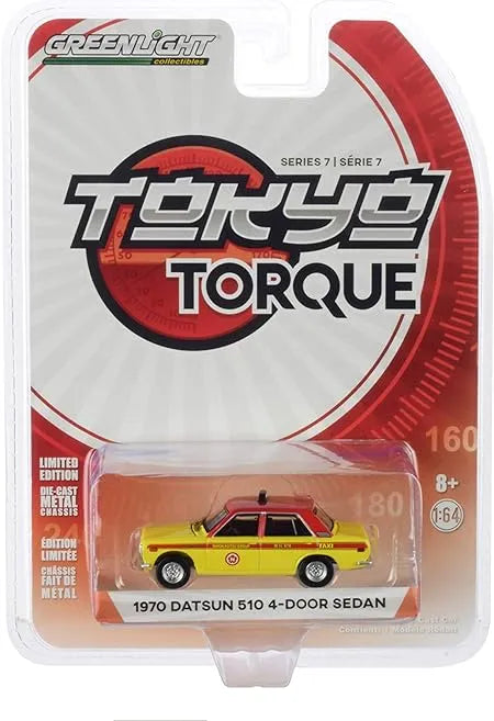 Green light Datsun 510 - 4 Door Sedan 1970 Yellow, Red Tokyo Torque
