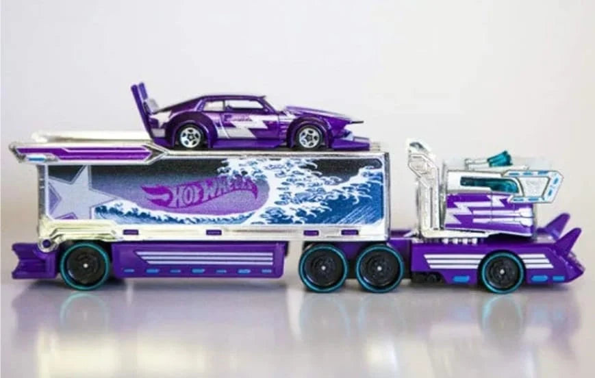 Hot Wheels Hauler Galactic Express Galactic Express - (Set of Hauler + Car) Purple