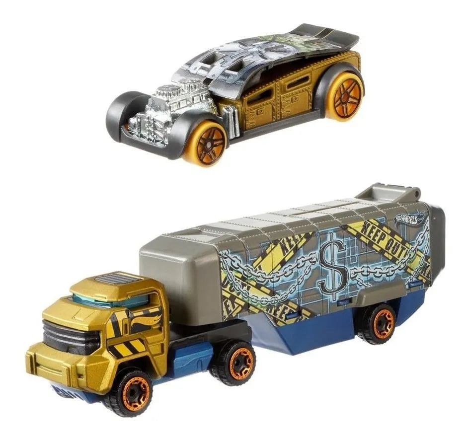 Hot Wheels Hauler Bank Roller Bank Roller - (Set of Hauler + Car) Copper & Steel