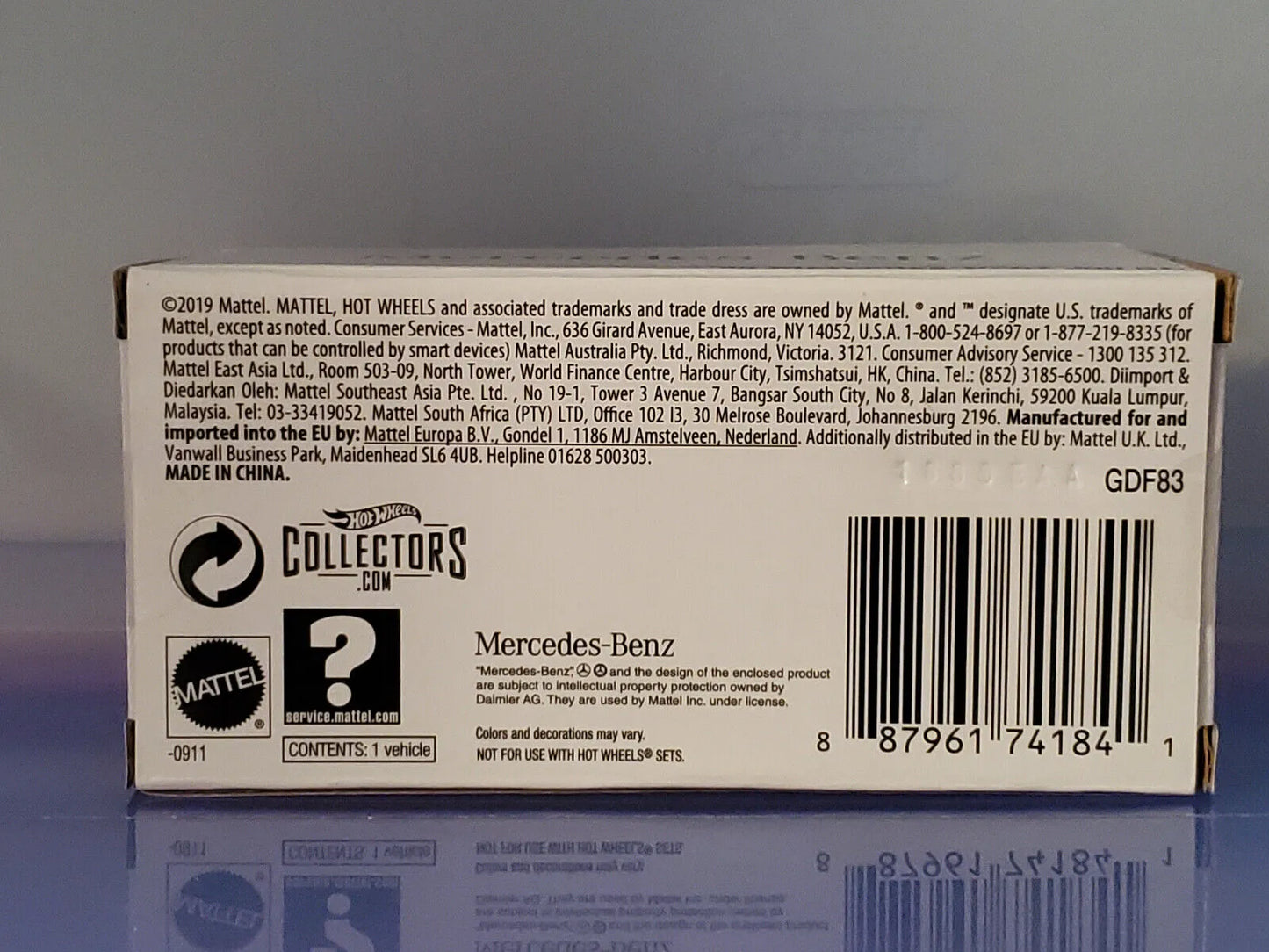 Hot Wheels Collecters Special Edition 11510/12500 Mercedes Mercedes Benz 300 SL 1955 Olive