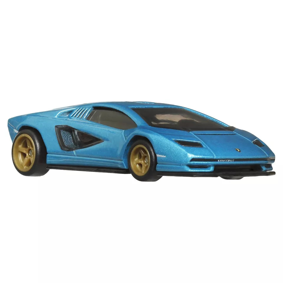 Hot Wheels Premiere Edition Lamborghini Countach LPI 800-4 Blue