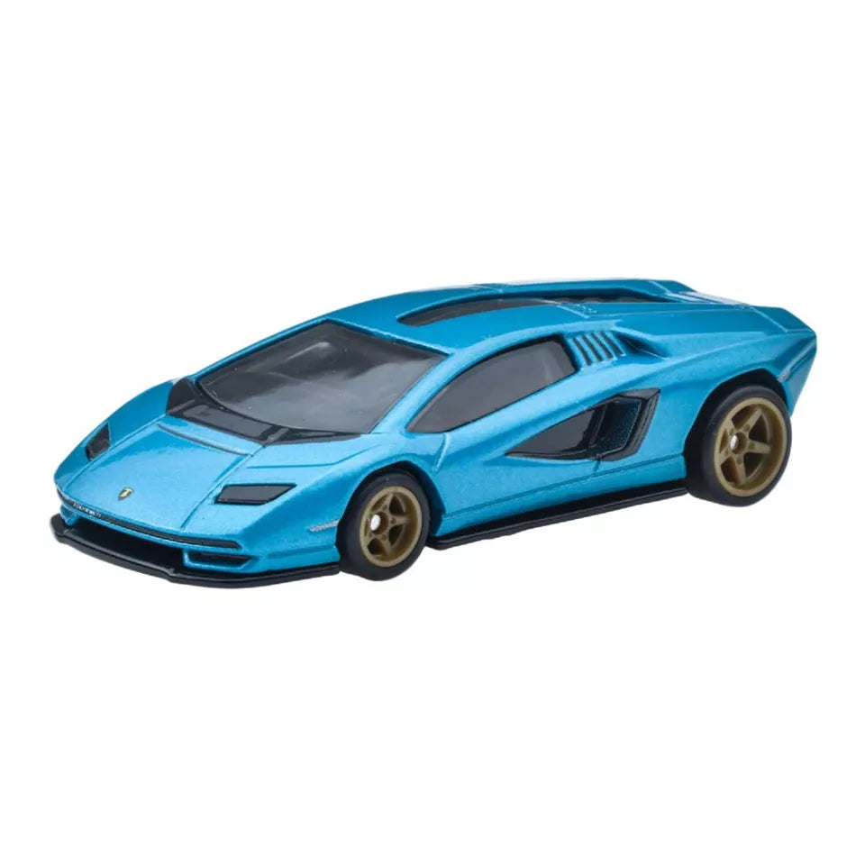 Hot Wheels Premiere Edition Lamborghini Countach LPI 800-4 Blue