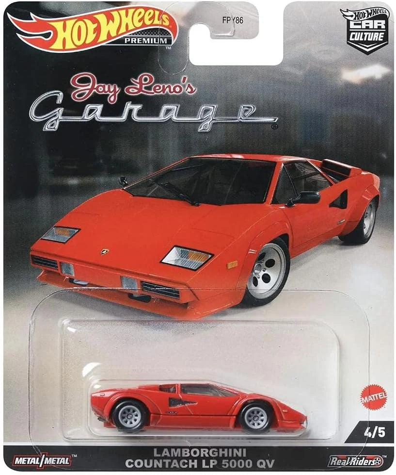 Hot Wheels Premiere Edition Lamborghini Countach LP 4850 QV Red Jay Leno's Garage