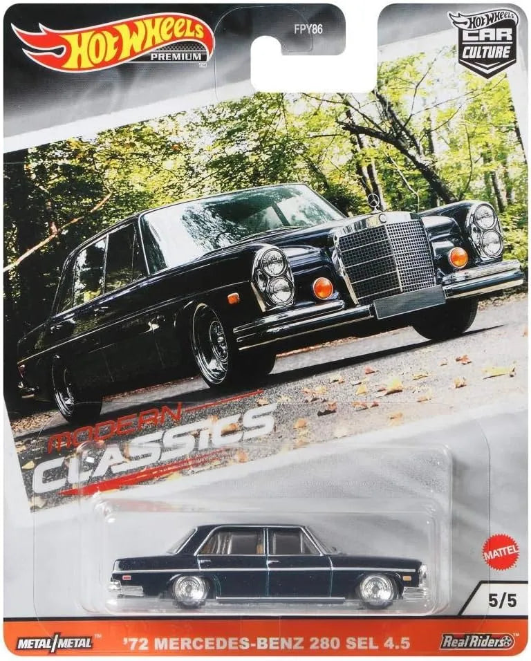 Hot Wheels Premium Edition Mercedes Benz 280 SEL 1972 Black