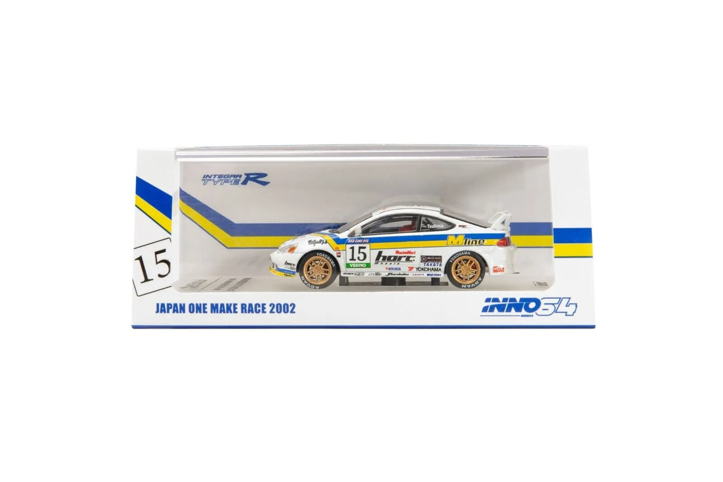 Inno 64 Honda Integra Type R DC5 # 15 2002 White M Line - Verno One Make Race