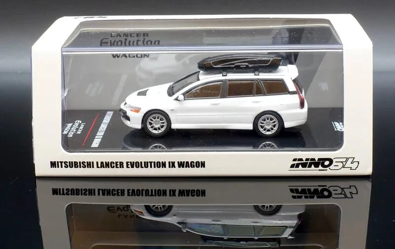 Inno 64 Mitsubishi Lancer Evolution IX Wagon White