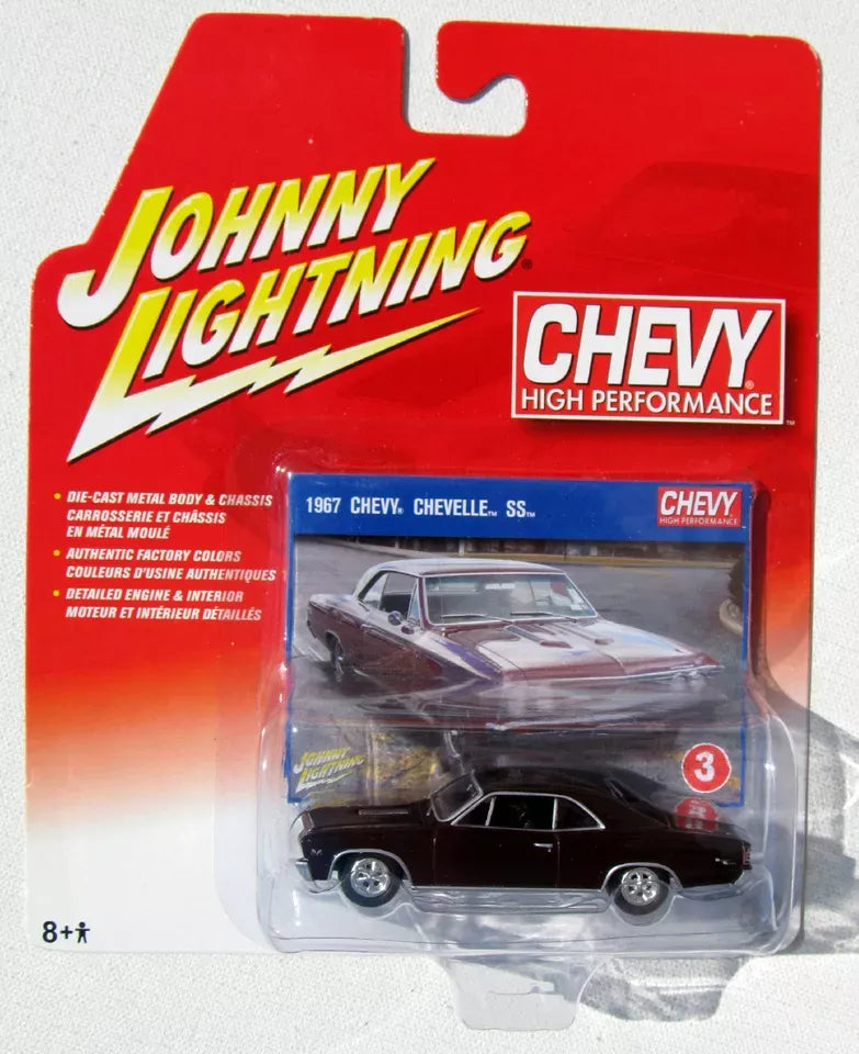 Johnny Lightning Limited Edition Chevrolet Chevy Chevelle SS 1967 Black CRAGAR