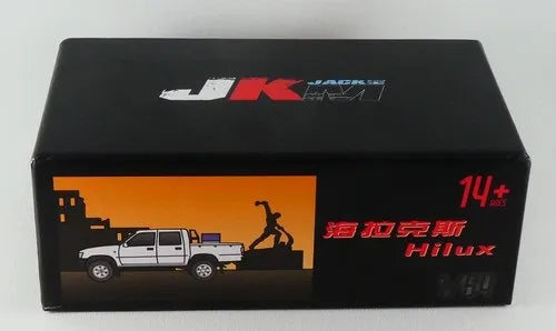 Jackie M Toyota Hillux White, Red Includes three barrels