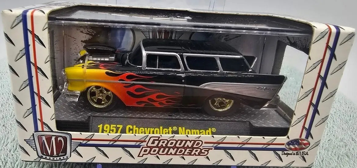M2 Machines Premium Edition Chevrolet Nomad 1957 Black Flame Edition