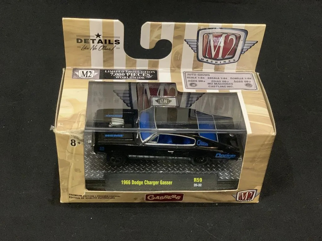 M2 Machines Limited Edition Dodge Charger Gasser 1966 Black