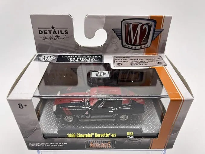 M2 Machines Limited Edition Chevrolet Corvette 1966 Black, Red