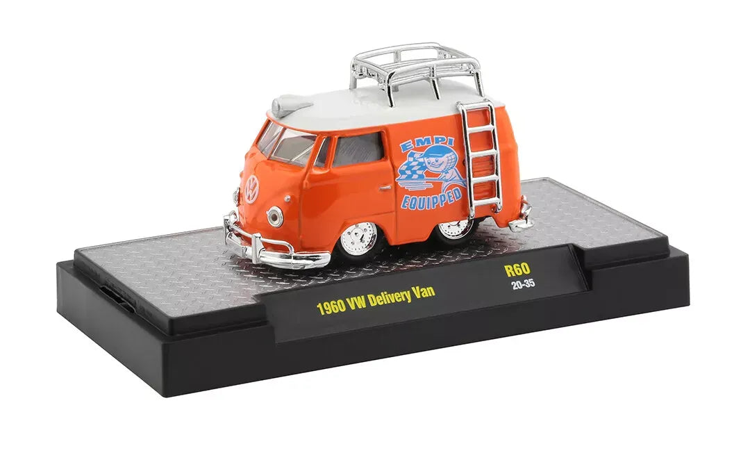 M2 Machines Limited Edition Volkswagen Delivery Van 1960 Orange, WHite